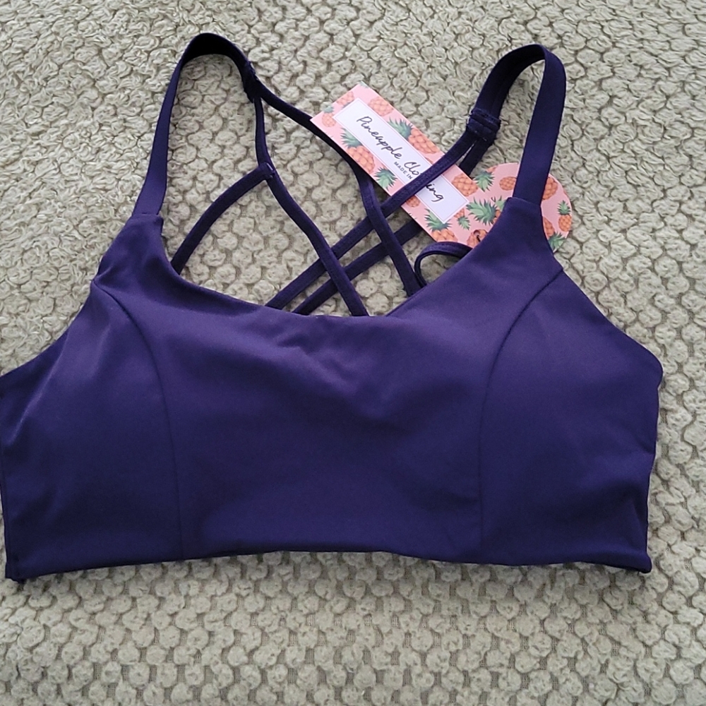 Pineapple Clothing Sports Bra NWT